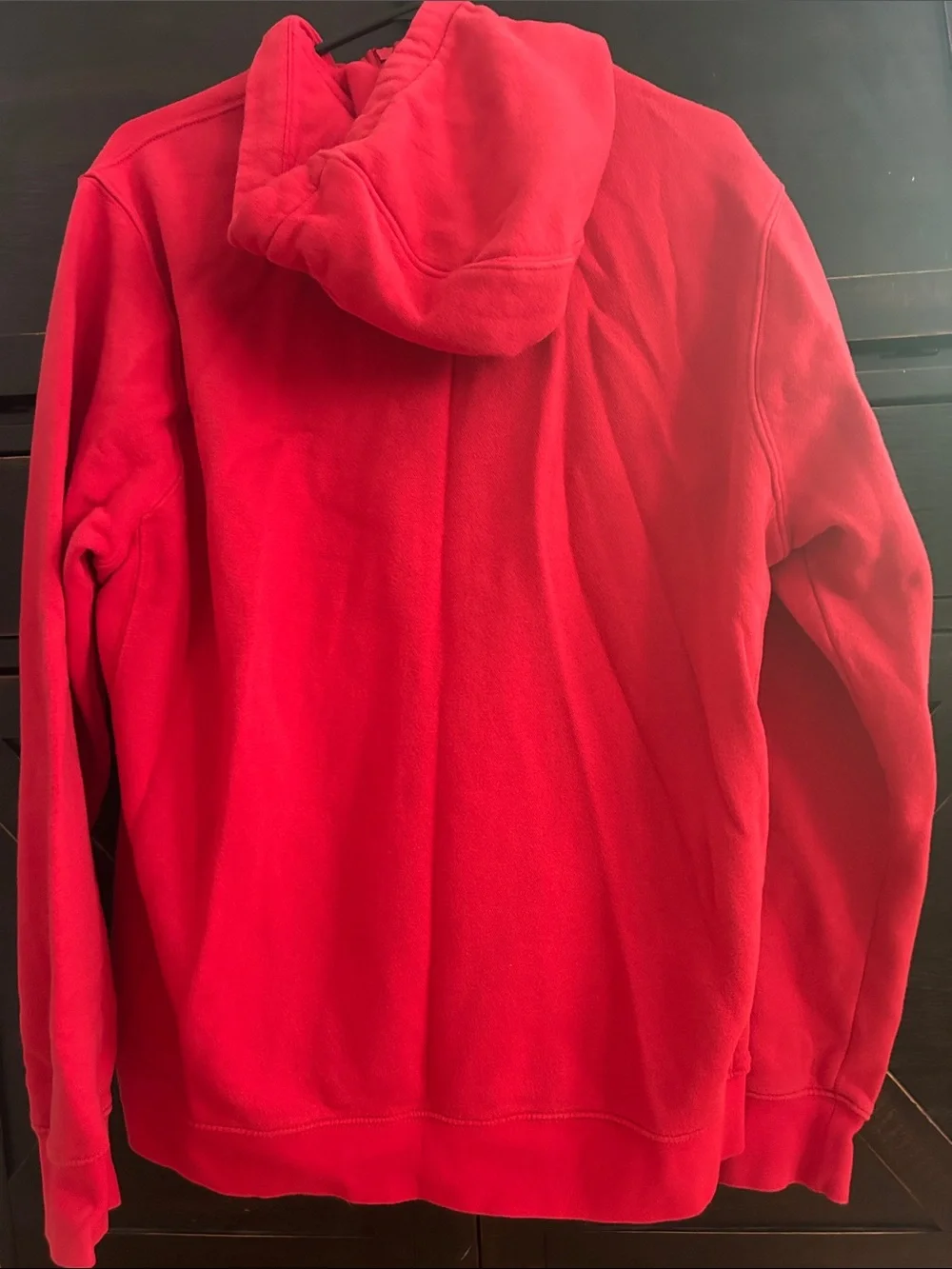 Nike Red Full-Zip Hoodie with White Swoosh